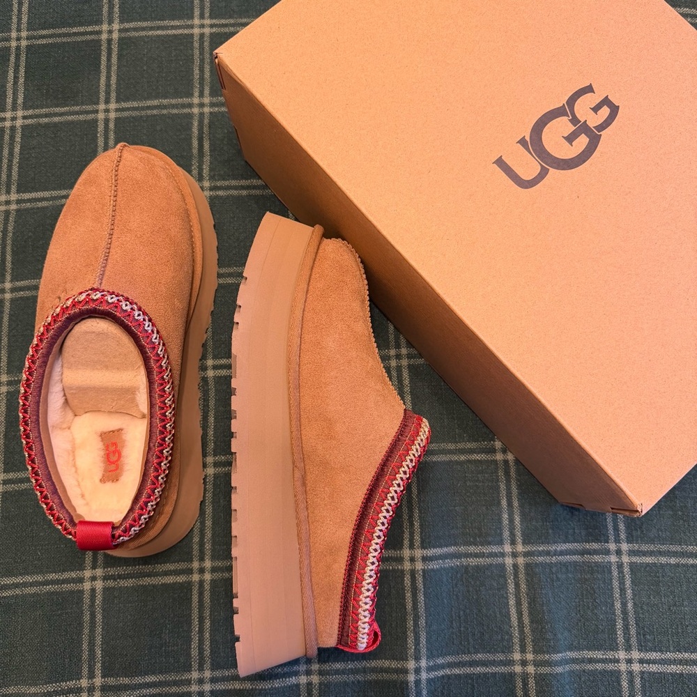 UGG Tazz II Platform Slippers Chestnut